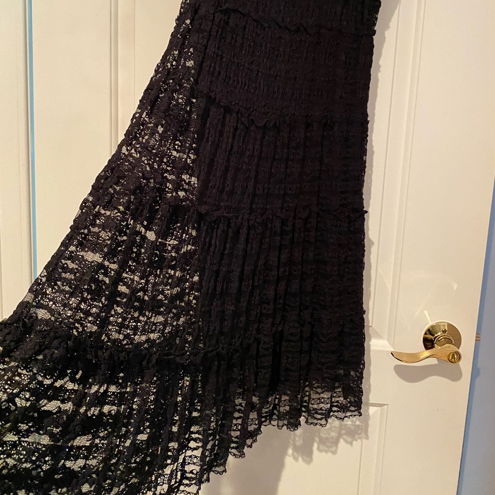 Max Studio dress CocktailEvening Black Lace Size L